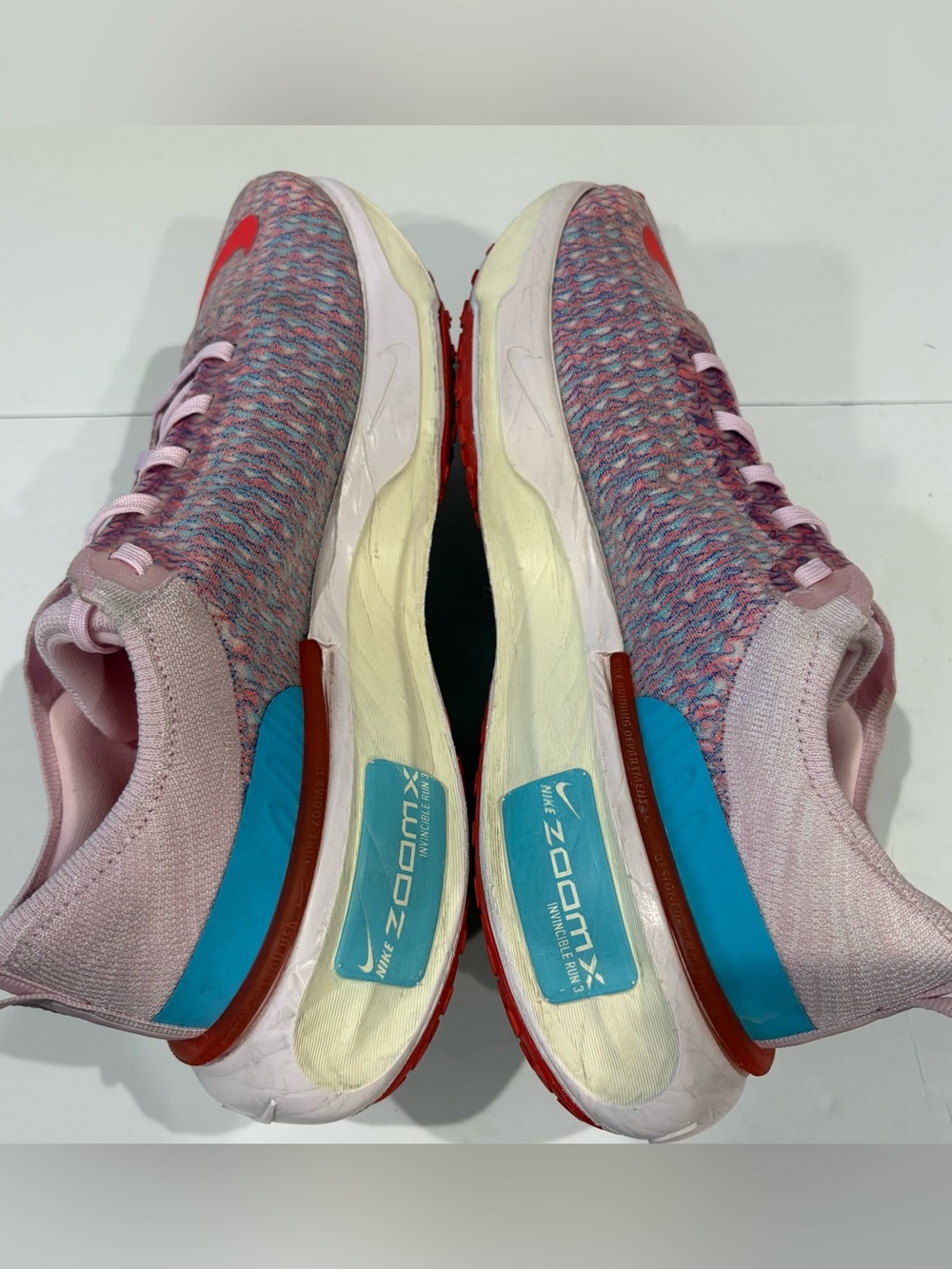 Nike ZoomX Invincible Run Flyknit 3 Womens 9.5 Pink Running Shoes DR2660-600 - Picture 5 of 10